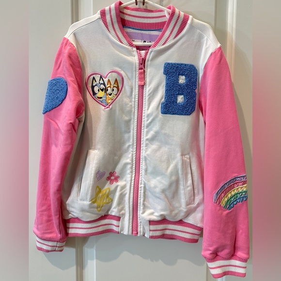 Little Sleepies Bluey Pink Bomber Jacket